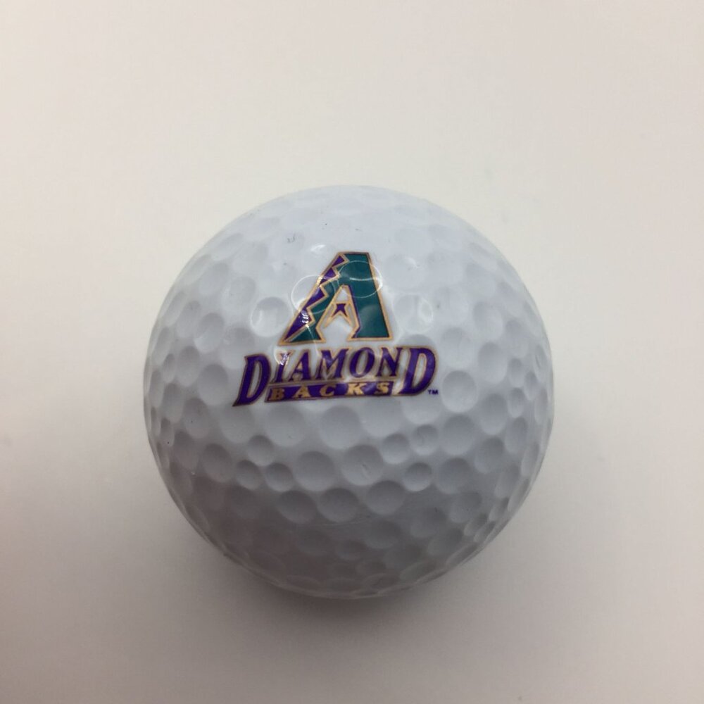 Arizona Diamondbacks DBacks White Golf Ball MLB Purple Teal Gold Phoenix Western